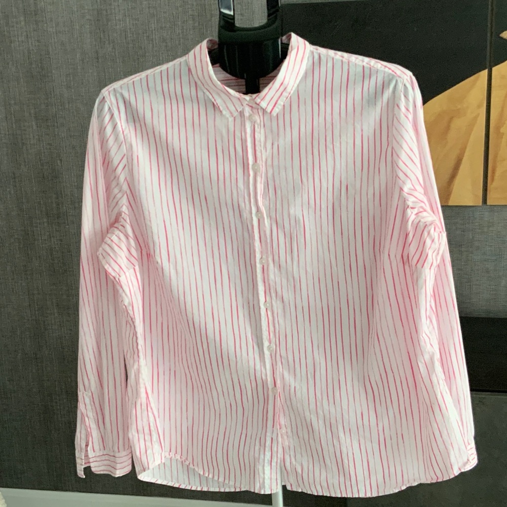 Brax Men's Pink Striped Casual Button Down Shirt XL
